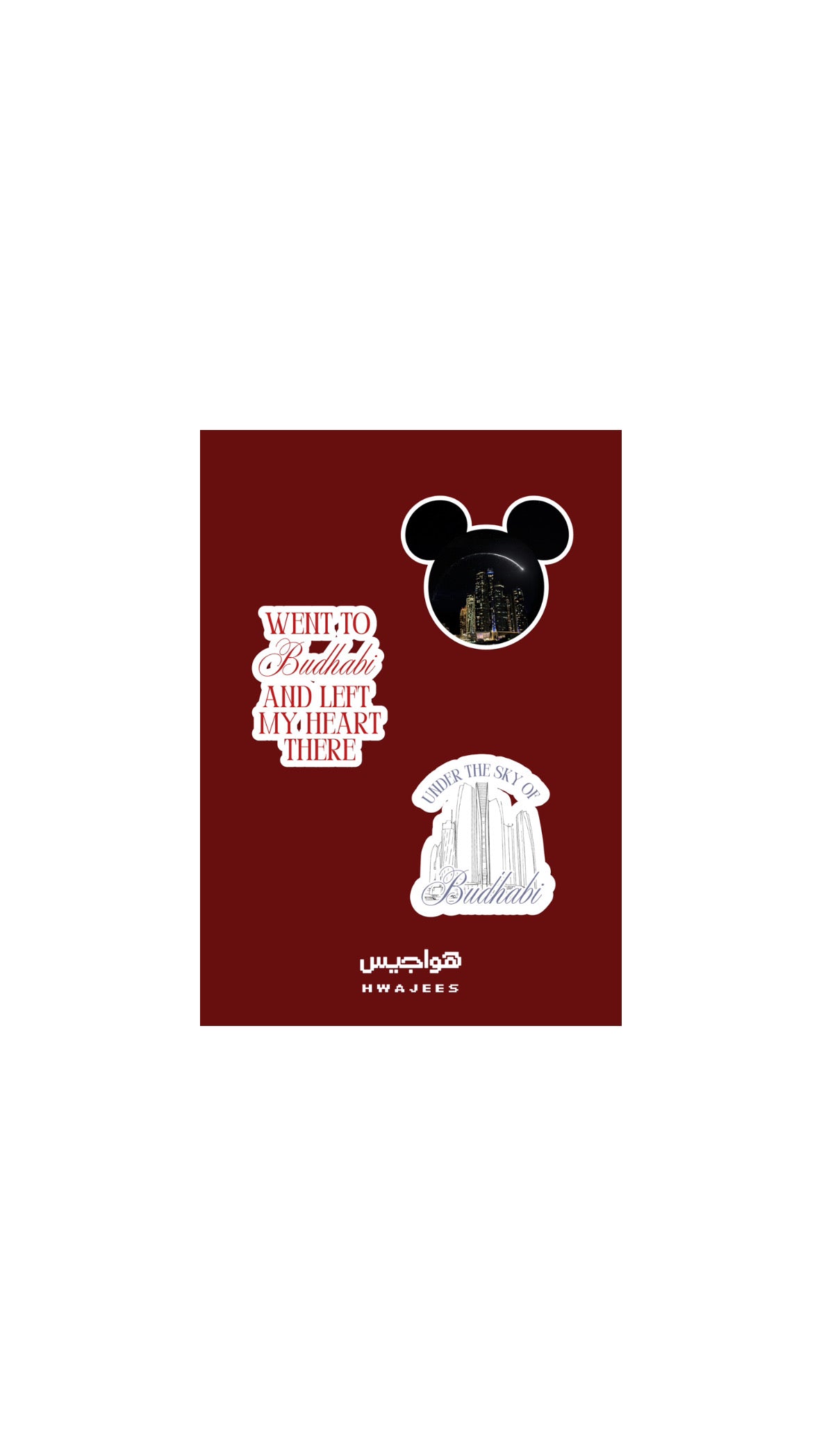 Stickers (Once in budhabi)
